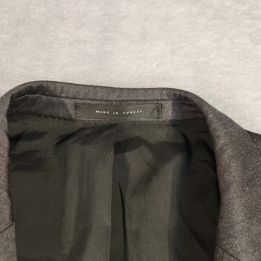 BOSS Hugo Boss Blazer Mens 40S Charcoal Gray Super 120s Wool Trabaldo Togna
